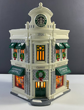 Dept 56 Starbucks Coffee Building Snow Village 1995 Vintage picture