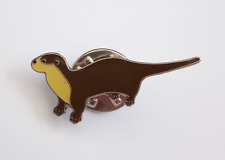 RSPB Otter British Wildlife Enamel Pin Badge - Not on card picture