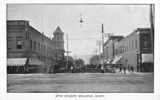Billings Montana 28th Street Scene Historic Bldgs Antique Postcard K108025 picture