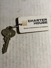 Charter House Hotel Motel Key Fob & Key Kittery Maine #211 RARE picture