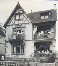 RPPC 1910 BAD MUNSTER GERMANY HOUSE HOTEL PEOPLE PHOTO POSTCARD DEUTSCHES REICH picture
