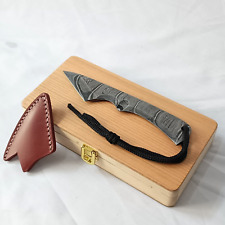 Kiridashi knife, Damascus Steel Crafting Marking Utility knife with wood box picture