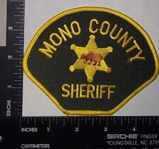 Vintage Mono County Sheriff's Department (CA) Vintage Shoulder Patch picture