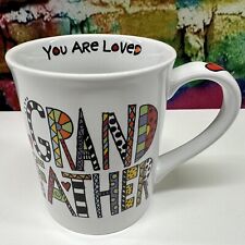 New GRANDFATHER Loved Coffee Mug Cup Our Name Is Mud Lorrie Veasy Grandpa Gift picture