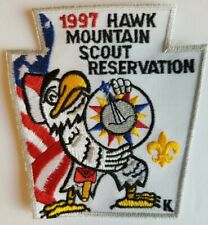 BSA Patch Hawk Mountain Scout Reservation 1997 Eagle Compass Points Flag picture