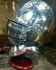 New Vintage Medieval Metal Helmet Paint Design Bergonet Great King Helmet gifts picture