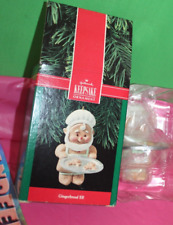Hallmark Keepsake Gingerbread Elf 1990 Vintage Christmas Holiday Ornament QX5033 picture