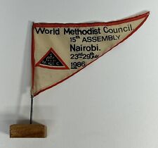 Vtg World Methodist Council 15th Assembly Nairobi. 23rd-29th July 1986 Mini Flag picture