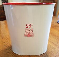 HARVARD University Class of 1936 25th Reunion Trash Can Made By Cheinco USA picture