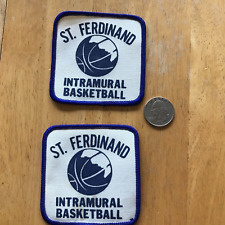 TW0 (2)  SAINT FERDINAND INTRAMURAL BASKETBALL PATCH  --- picture