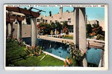 Stanford CA-California, President Hoover's Campus Home, Antique Vintage Postcard picture