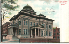 Waterbury Connecticut Courthouse Vintage View 1927 Postcard picture