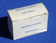 British Sterling Cologne Father's Day Dad Plaque MINT 1960s picture