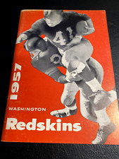 1957 Washington Redskin Press Guide picture