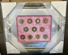 Disney Snowflake Princess Framed Pin Set Limited Edition LE 100 Ariel Belle MORE picture