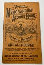 Memorandum and Account Booklet with Handwritten Recipes Antique 1905/1906 picture