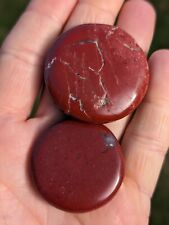 Natural Powerful Red Jasper Round Worry Stones picture