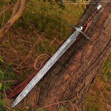 Viking Handmade Sword Sharp Double Edge Battle Ready Medieval Gift Halloween Dad picture