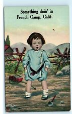French Camp California CA Something Doin' in French Camp Vintage Postcard E50 picture