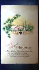 C 1927 Christmas Postcard  {{PC485 picture