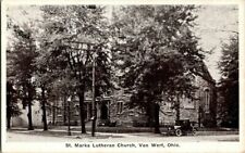 1920'S. VAN WERT, OHIO. ST MARKS LUTHERAN CHURCH. POSTCARD II2 picture