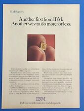 1979 IBM, International Business Machines, Electronic Chips 1970's Vtg  Print Ad picture