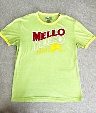 Classic Vintage Retro Mello Yellow Brand Coca-Cola Soda Ad T-Shirt Size X-Large picture