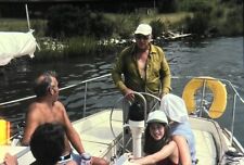 Vintage Photo Slide People On Boat picture