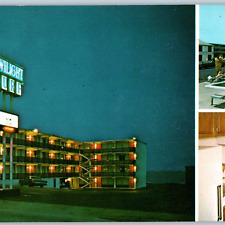 c1970s Myrtle Beach, SC Twilight Surf Motel Interior Swim Oversized Postcard 3S picture