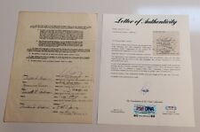 RARE Billy Strayhorn Duke Ellington Signed Music Contract Autograph PSA DNA Auto picture