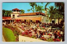 Cypress Gardens FL-Florida, Palm Dining Terrace, Lake Eloise, Vintage Postcard picture