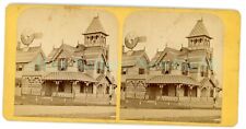 Martha's Vineyard Mass MA - AMES COTTAGE ON SEA VIEW AVENUE - 1880 Stereoview picture