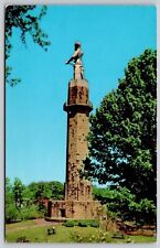 Vulcan Red Mountain Birmingham Alabama Iron Man Statue Monument VNG UNP Postcard picture