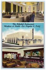 Los Angeles California CA Postcard The Nikabob Restaurant Dining Interior c1940s picture