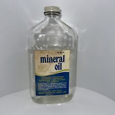 Rare Vintage Antique Walgreens Walgreen Mineral Oil Bottle 1 Pint 16 Oz Prop picture