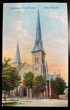 Vintage Postcard 1907-1915St. Andrews RC Cathedral, Grand Rapids, Michigan (MI) picture
