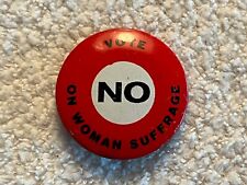 Vintage Rare Women’s Suffrage Pinback Button Civil Rights picture