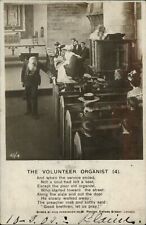 RPPC England London Organist Bamforth Life Model Series 1905 poem postcard picture