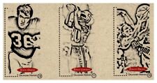 #UL1059 STEVE OWENS, STEVE LARGENT, STACEY DALES Rare Uncut Legends Card Strip picture