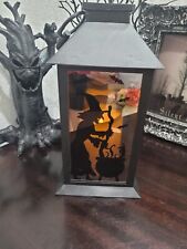 Halloween Light Up Witch Cauldron Lantern Prop Tabletop Home Decor 10.75