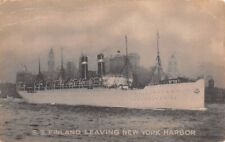 SS FINLAND IN NEW YORK CITY HARBOR ~ PANAMA PACIFIC LINE ~ used USA 1924 picture