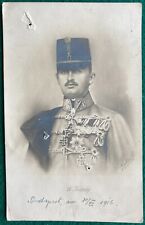 CHARLES I EMPEROR of AUSTRIA Hungary REAL PHOTO POSTCARD RPPC 1916 Budapest picture