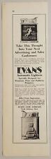 1931 Print Ad Evans Automatic Lighters Advertising North Attleboro,Massachusetts picture