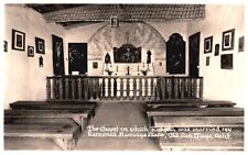 Postcard Real Photo 1943 The Chapel Ramona's Marriage Place Old San Diego RPPC picture