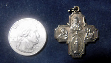 Vintage Four Way Medal Slider Medal Sterling Silver picture