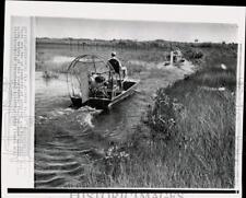 1964 Press Photo Airboats on the Everglades in Florida - piw27240 picture