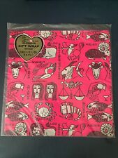 NOS VTG  Funky Zodiac Astrology Wrapping Paper~2 Sheets~Neon Pink~MOD~Must See picture