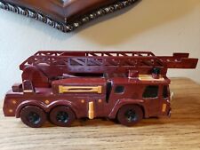 Ladder Fire Truck Mahogany Wooden Model picture