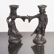 Fellowship Foundry Kevin O'Hare Vintage Pewter Arthur & Guinevere 1985 picture