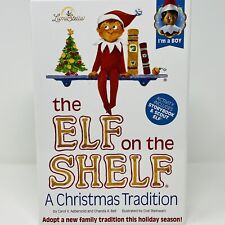Christmas Elf on the Shelf Dark Skin Tone Boy Scout Elf + Book Box Set NEW picture